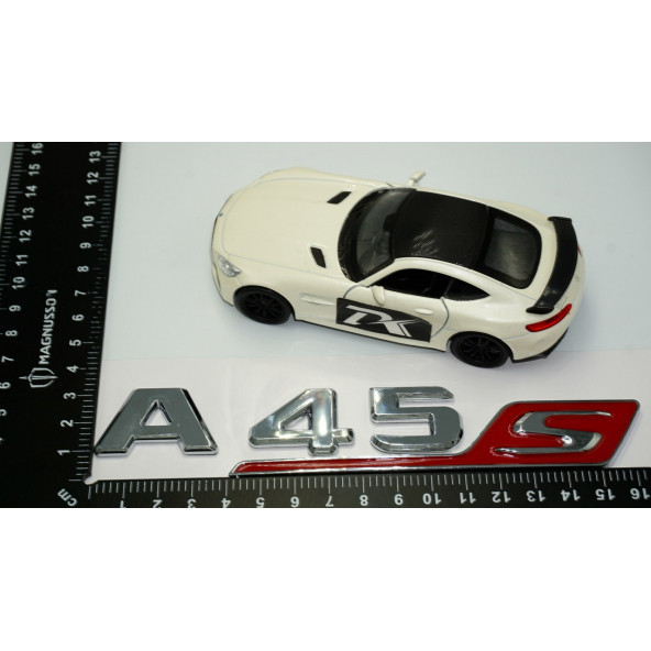 DK Benz A 45S Bagaj Krom Kırmızı ABS 3M 3D Yazı Logo - Resim 4