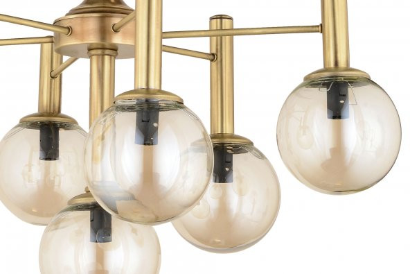 Lampaluce Ricadonna Modern Tasarım 7li Avize Sarı - 3