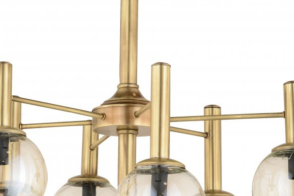 Lampaluce Ricadonna Modern Tasarım 7li Avize Sarı - 4