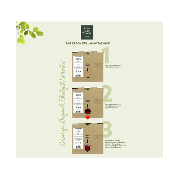 Eyüp Sabri Tuncer Beyaz Çay Kolonyası 5 Litre Bag In Box Endüstriyel Kolonya - 3