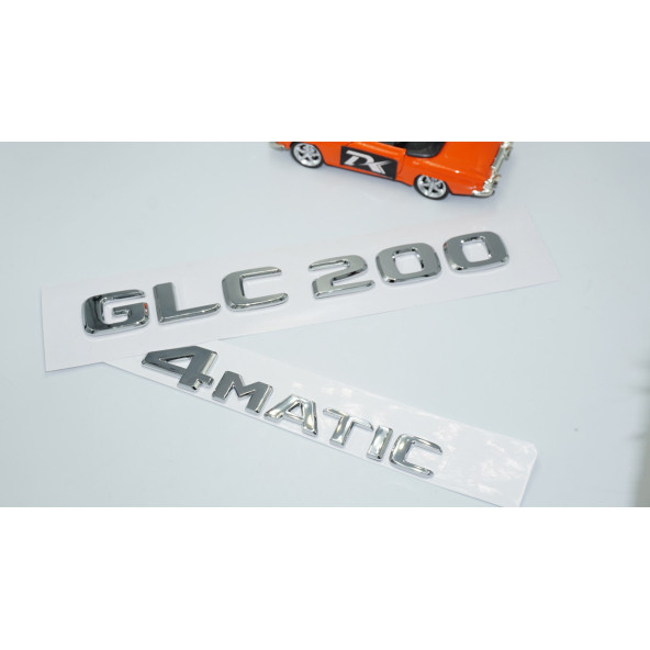 DK Tuning GLC200 4Matic Bagaj Krom ABS Yazı Logo Benz İle Uyumlu - 2