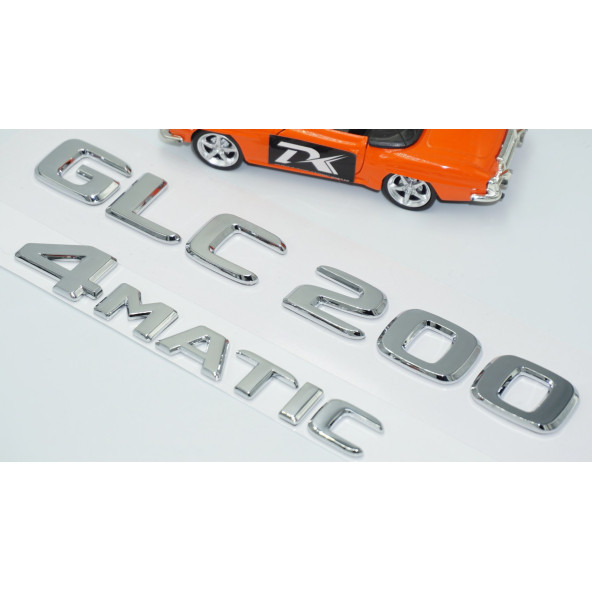 DK Tuning GLC200 4Matic Bagaj Krom ABS Yazı Logo Benz İle Uyumlu - 3
