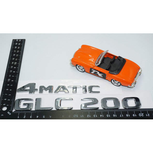 DK Tuning GLC200 4Matic Bagaj Krom ABS Yazı Logo Benz İle Uyumlu - 4