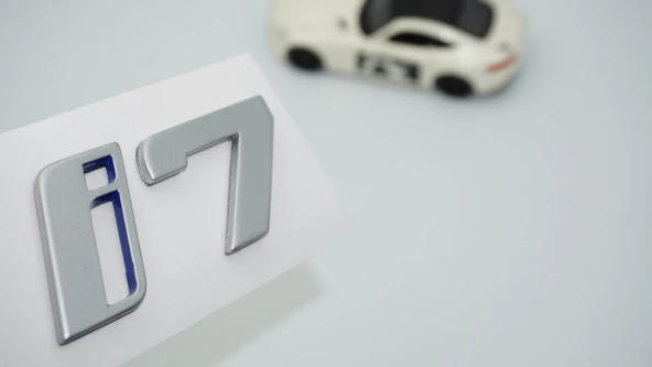 DK Tuning Yeni i7 Bagaj Gri Mavi ABS Yazı Logo Bmw İle Uyumlu ürün görseli