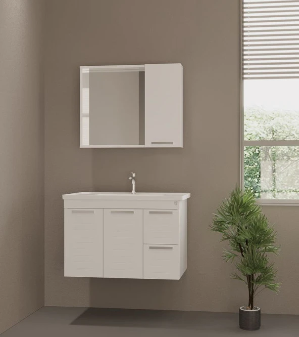 Lızbon 80 Cm Banyo Dolap Takımı