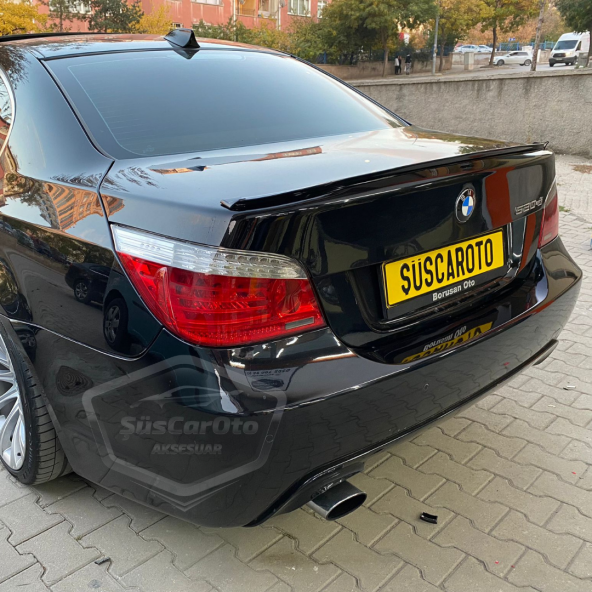 Bmw 5 Serisi E60 2003-2010 Samurai M3 Tip Bagaj Üstü Spoiler Bagaj Çıtası Piano Black Parlak Siyah - 2
