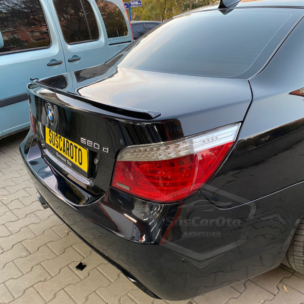 Bmw 5 Serisi E60 2003-2010 Samurai M3 Tip Bagaj Üstü Spoiler Bagaj Çıtası Piano Black Parlak Siyah - 5