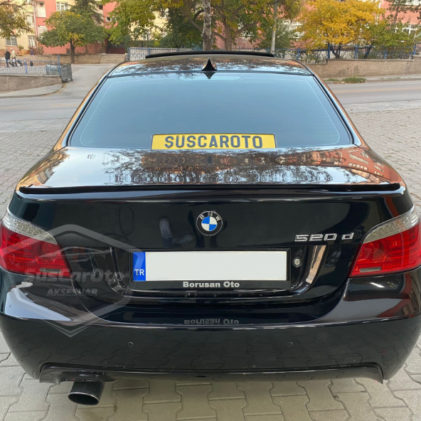 Bmw 5 Serisi E60 2003-2010 Samurai M3 Tip Bagaj Üstü Spoiler Bagaj Çıtası Piano Black Parlak Siyah - 6