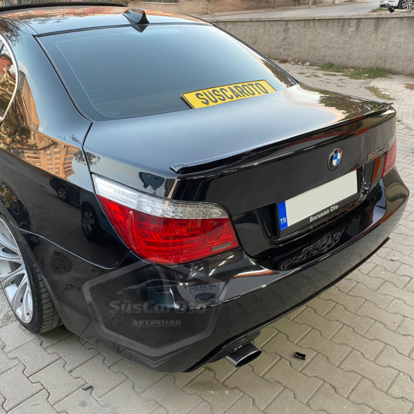 Bmw 5 Serisi E60 2003-2010 Samurai M3 Tip Bagaj Üstü Spoiler Bagaj Çıtası Piano Black Parlak Siyah - 8
