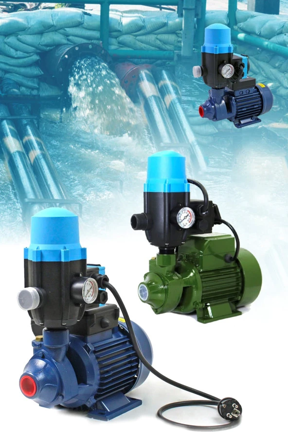 Rowermax 2 Kat 2 Daire Hidrofor Su Pompası Paket Hidrofor Otomatik Sistem Su Pompası QB60 0.5HP - 2