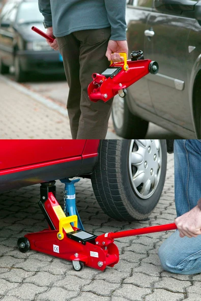 Germany Style GRMPRO 2 Ton Sızdırmaz Sağlam Dayanıklı Kaynak Gövde Hidrolik Timsah Kriko - 4