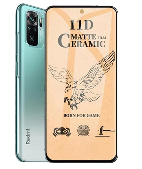 Vendas Xiaomi Redmi Note 10 Pro Tam kaplama Mat Seramik Ekran Koruyucu