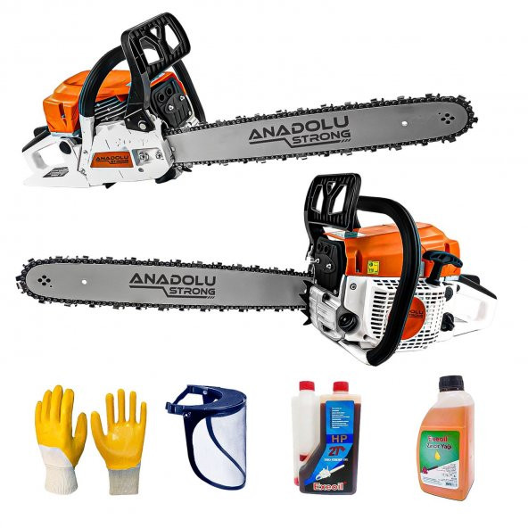 Anadolustrong ANS1041 2.9Hp Benzinli Motorlu Testere 45cm Palalı Ağaç Kesme Motoru