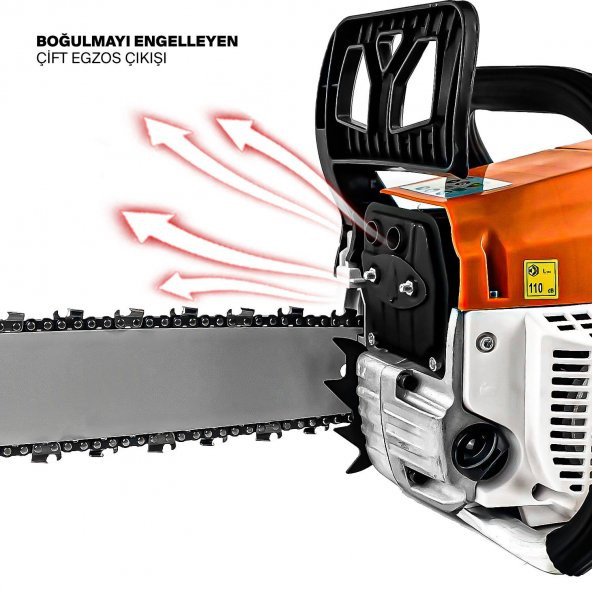 Anadolustrong ANS1041 2.9Hp Benzinli Motorlu Testere 45cm Palalı Ağaç Kesme Motoru - 6