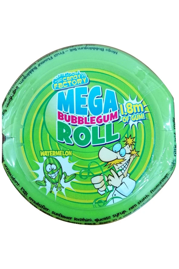 Crazy Candy Factory Karpuzlu Mega Uzun Sakız 1.8m 58GR