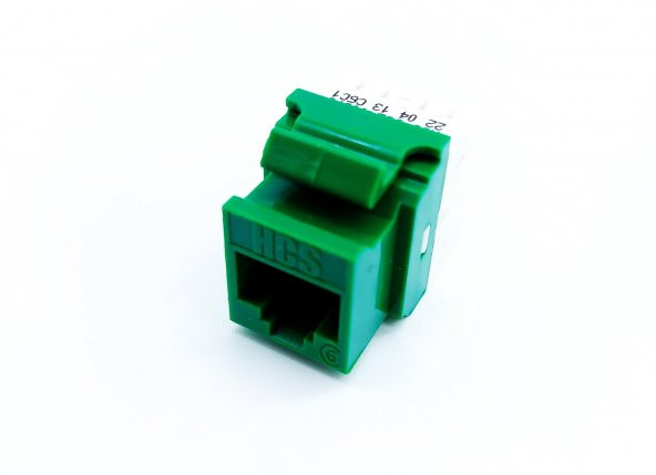 KEYSTONE JACK UTP CAT6 180 D GREEN