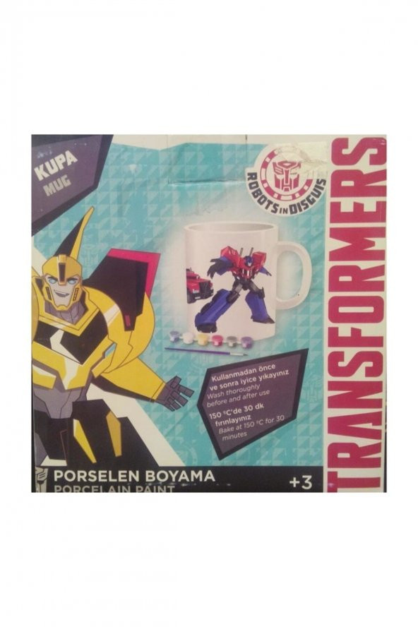 BUBU Porselen Kupa Boyama Transformers