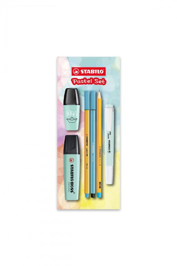 Stabilo Yeni Pastel Set 6 Parça Turkuaz 113