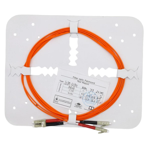 FİBER PATCH CORD LC-LC MM DUPLEX 50/125 2 MT - Resim 2