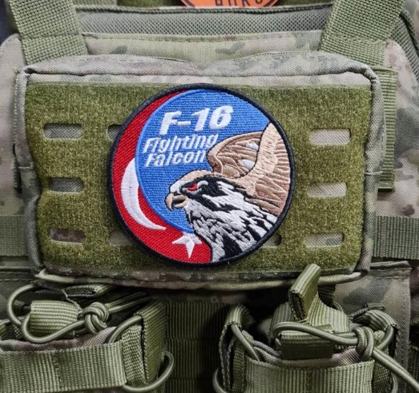 F16 Fighting Falcon Askeri Patch Yama Havacı Peç- PEÇ - Resim 3