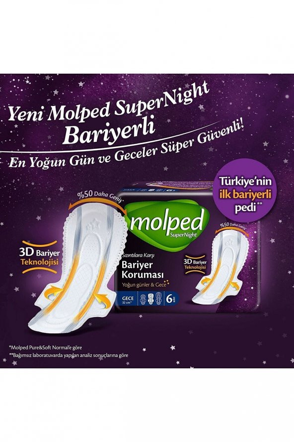 Molped Süper Ekonomik Süpernight Ped Süper Gece 14 Adet - 2