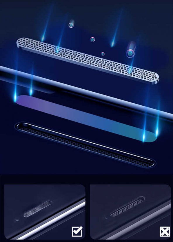 Apple iPhone 8 Plus Zore Anti-Dust Mat Privacy Temperli Ekran Koruyucu - 7