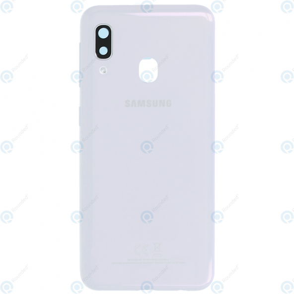 BYR Samsung A20 E Beyaz Kasa + Kapak + Yan Tuşlar, LENS HARİÇ - 1