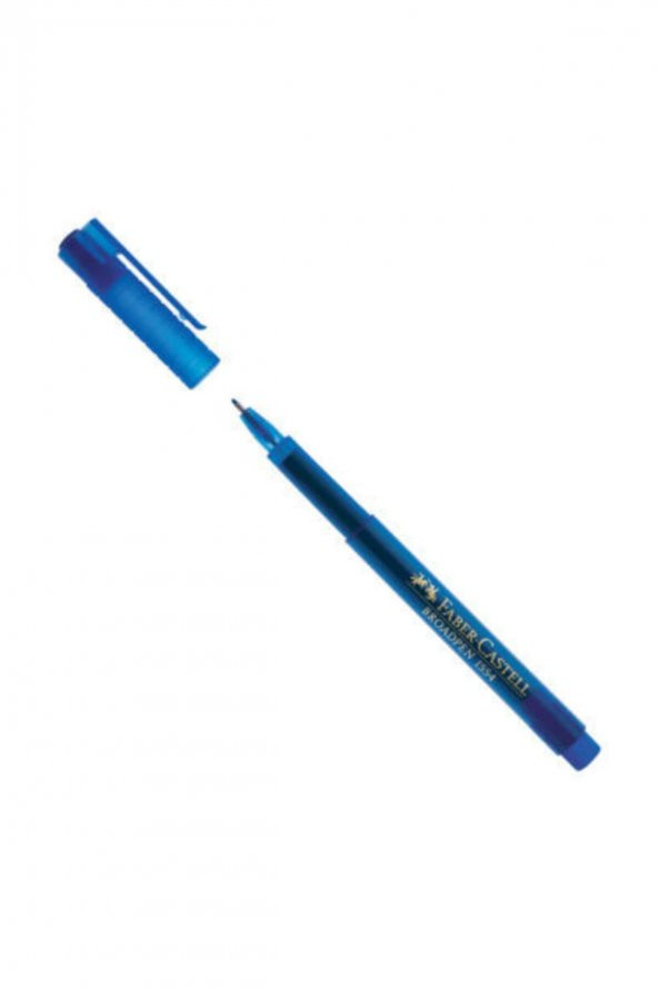 FABER CASTELL 1554 Broadpen Kalın Uçlu Kalem 0.8 mm Mavi