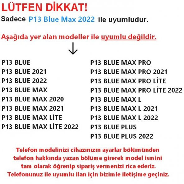 Smody Reeder P13 Blue Max 2022 Ekran Koruyucu Temperli Cam - 2