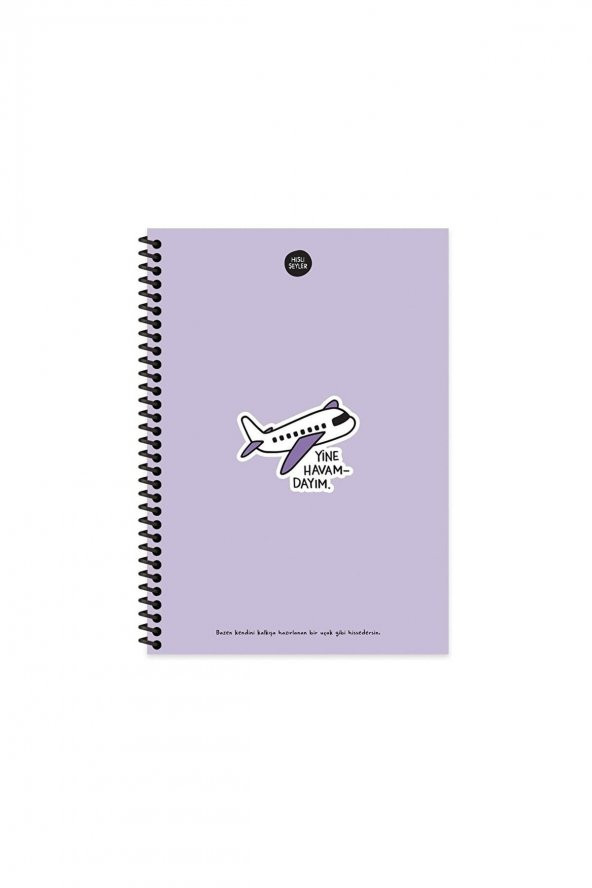 KESKİN COLOR Hisli Şeyler 17x24 Çizgili Defter Yine Havamdayım