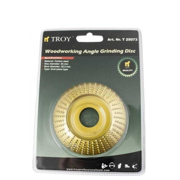 Troy Avuç Taşlama İçin Ahşap Aşındırıcı Törpü Disk 84 mm Yarı Küre - 3