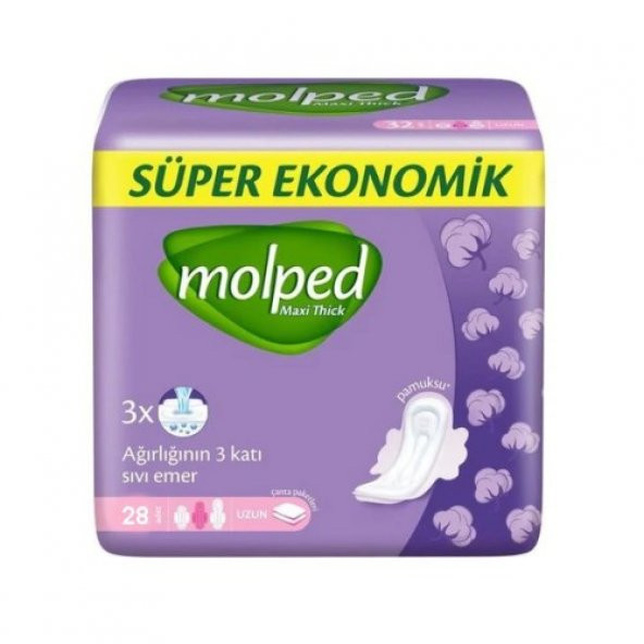 Molped Süper Ekonomik Maxi Thick Ped Uzun 28x4 112 Adet