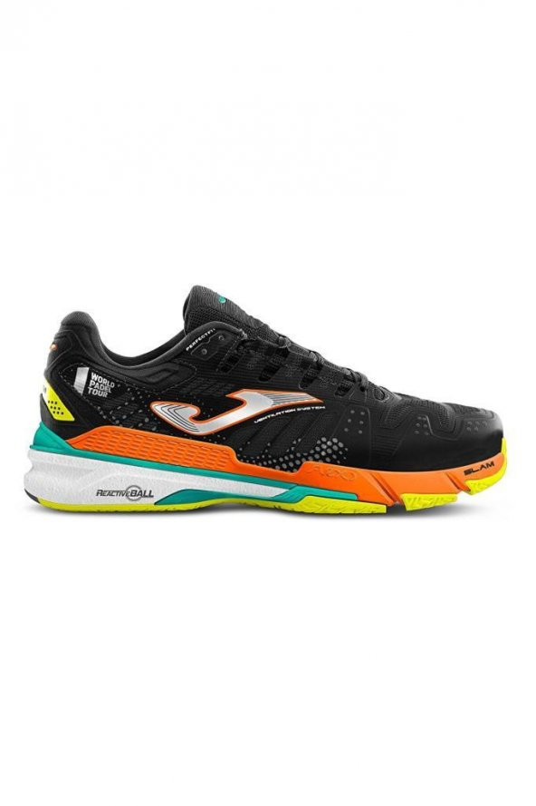 JOMA T.SLAM MEN 2201 BLACK ORANGE FLUOR - 2