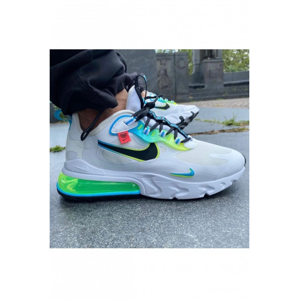 Airmax 270 React Erkek Sneaker Ayakkabı Beyaz Yeşil