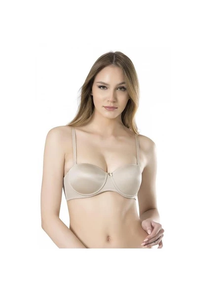 Fabony Bayan Basic Dolu Cup Dolgulu Destekli Straplez Sütyen 3010 - 3