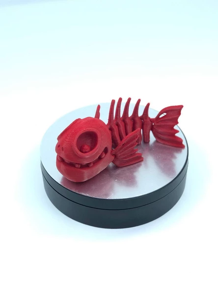 3D Hareketli Balık Figürlü Oyuncak - Kırmızı - Resim 4