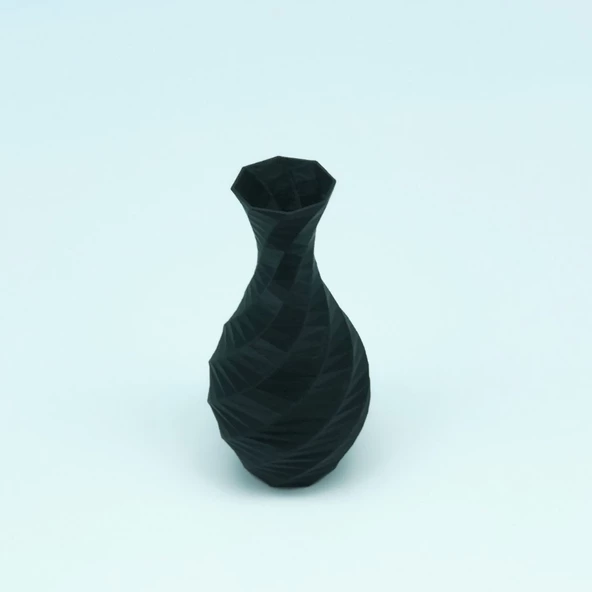 Modern Mini Vazo 15cm Siyah - 6