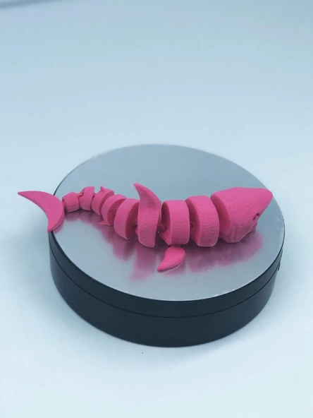 3D Hareketli Köpek Balığı Figürlü Oyuncak - Pembe - 4
