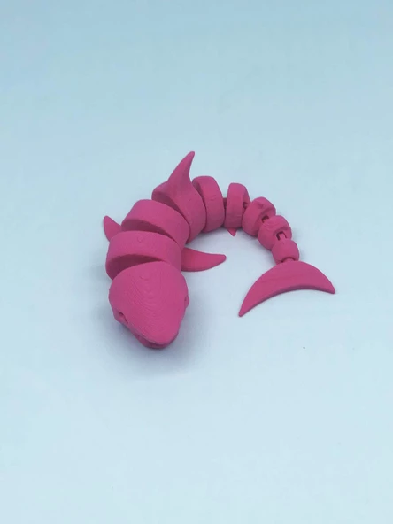 3D Hareketli Köpek Balığı Figürlü Oyuncak - Pembe - 3
