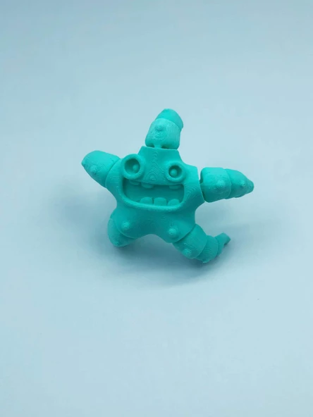 3D Hareketli Deniz Yıldızı Oyuncak - Turkuaz - Resim 3