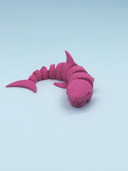 3D Hareketli Köpek Balığı Figürlü Oyuncak - Pembe - 7