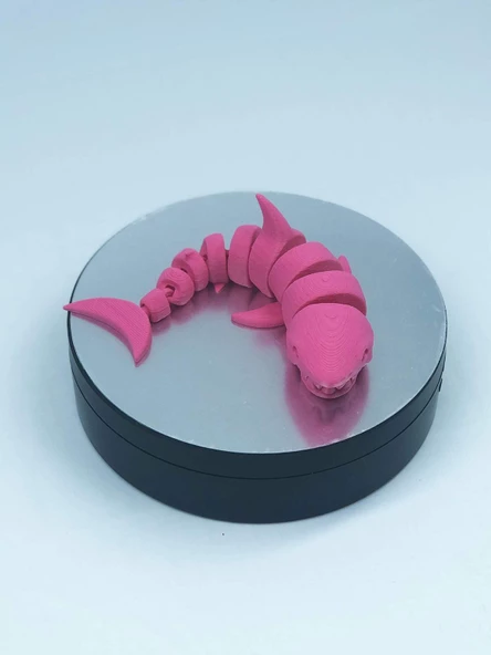3D Hareketli Köpek Balığı Figürlü Oyuncak - Pembe - 5