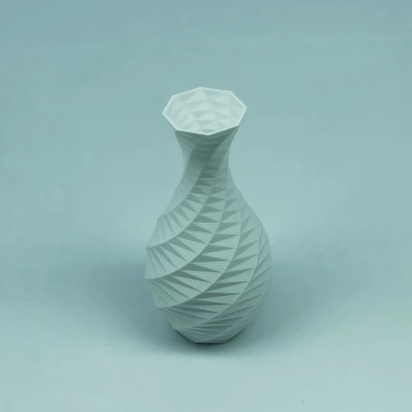 Modern Mini Vazo 15cm Beyaz - 5