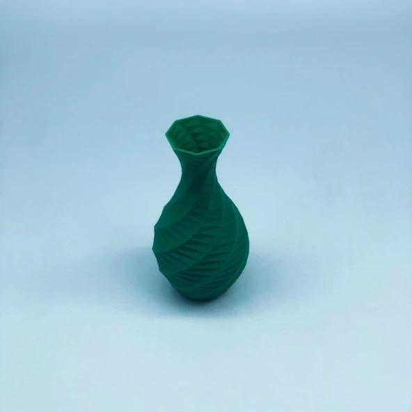 Modern Mini Vazo 15cm Yeşil - 7