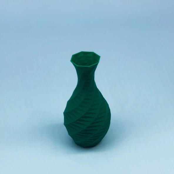 Modern Mini Vazo 15cm Yeşil - 8