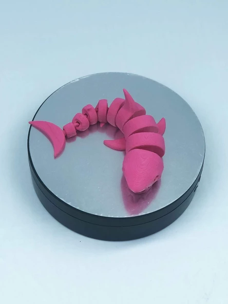 3D Hareketli Köpek Balığı Figürlü Oyuncak - Pembe - 6