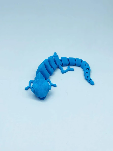 3D Hareketli Bukalemun Figürlü Oyuncak - Mavi - Resim 5