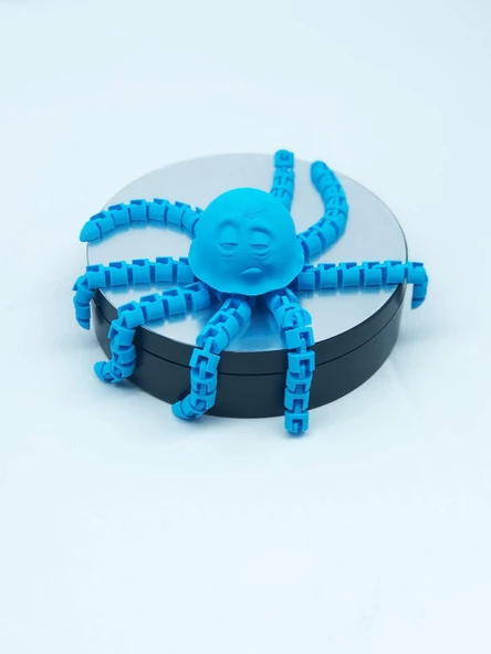 3D Hareketli Deniz Anası Oyuncak & Masa Dekoru -Mavi - Resim 6