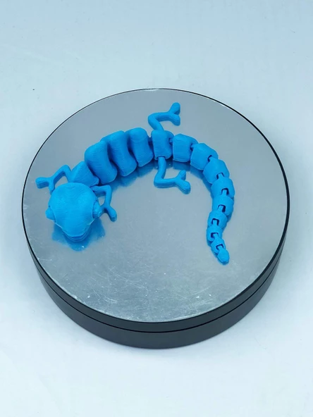 3D Hareketli Bukalemun Figürlü Oyuncak - Mavi - Resim 6