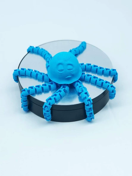 3D Hareketli Deniz Anası Oyuncak & Masa Dekoru -Mavi ürün görseli 1